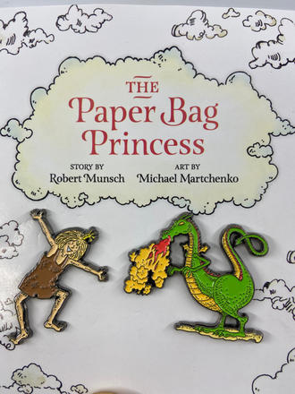 The Paper Bag Princess Pin 2-Pack